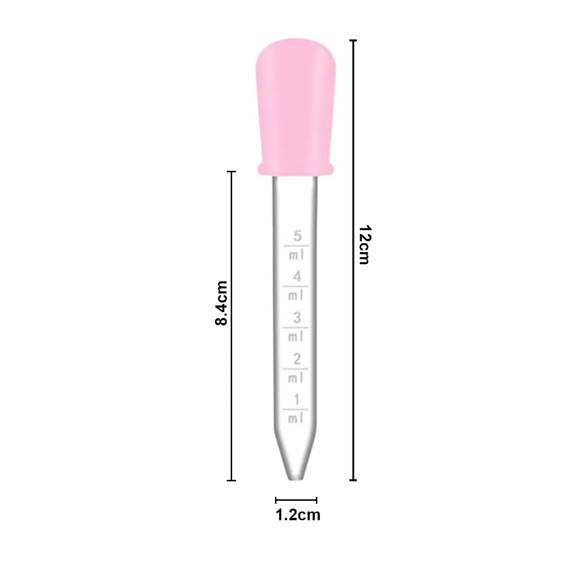 5 Pcs Pipetta Contagocce, Pipette Contagocce Plastica, 5 ml Pipetta Dropper in Silicone, con Punta Della Lampadina Pipette Graduate