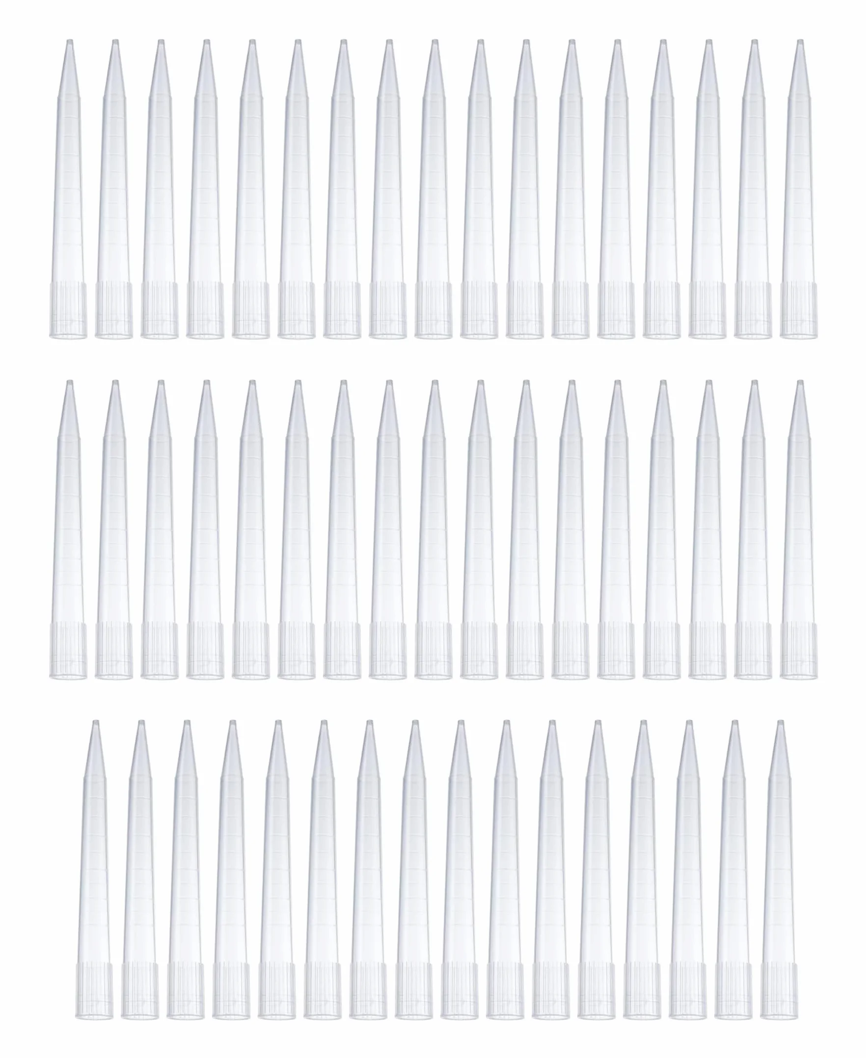 HUAZIZ 100 pezzi Puntali per pipette trasparenti 5000 UL/5 ml Puntali per pipette liquide in plastica universale da laboratorio Polipropilene (PP) autoclavabile