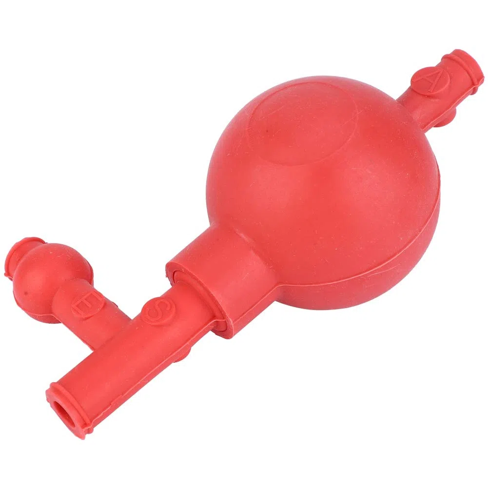 2pcs Riempitrice di pipette di gomma con Pipette in gomma di sicurezza a tre valvole per Strumento per riempimento pipette da laboratorio
