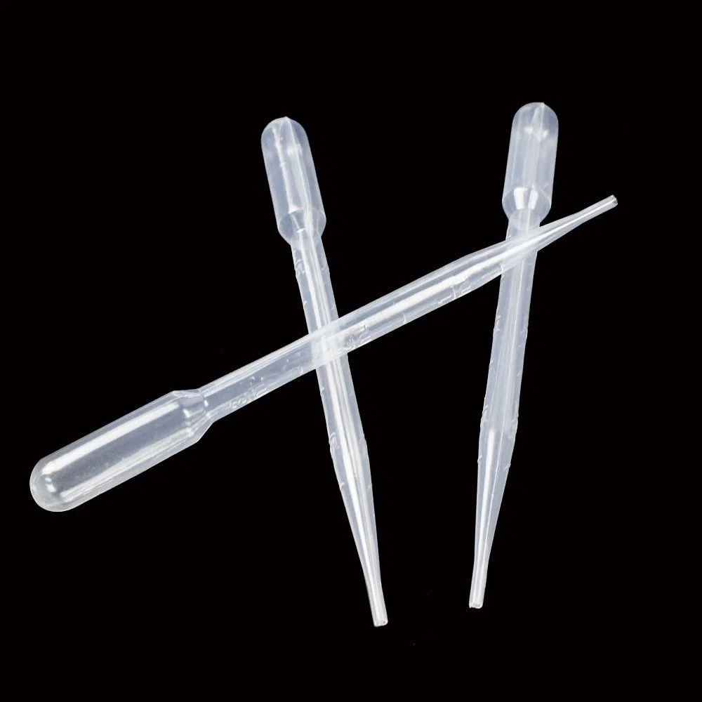 200 Pz 3 ML Monouso Plastica Transfer Pipettes Contagocce con Scala