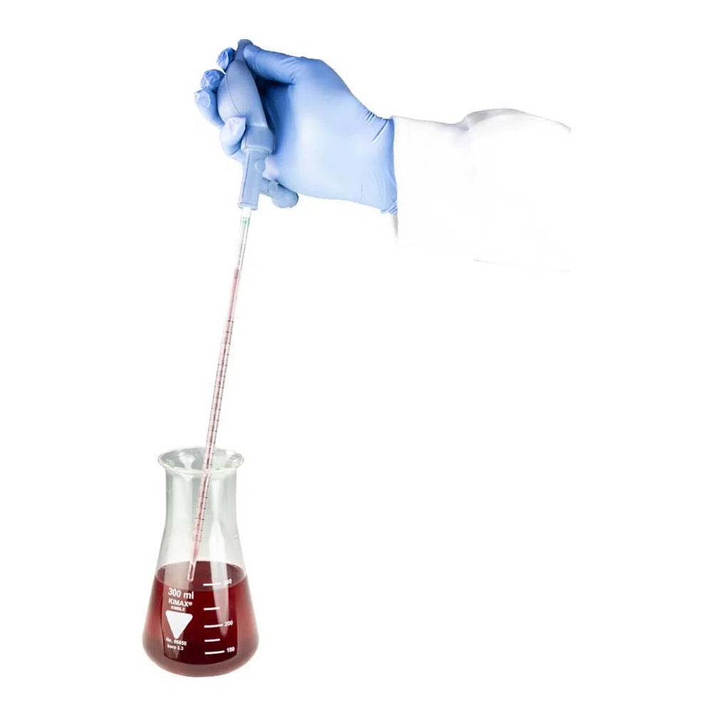 neoLab Peleus 3-1487 - Pallina per pipettatrice con 3 valvole per pipette, capacità 10 ml, colore: Blu