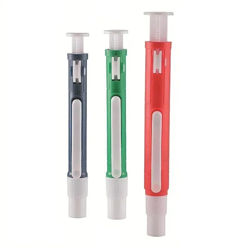 Pompa for pipette a rilascio rapido da 2 ml/10 ml/25 ml, manuale, da utilizzare con pipetta di trasferimento graduata(2ml)