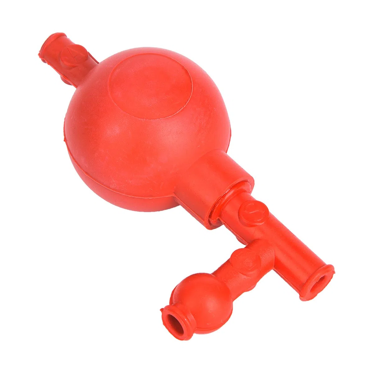 Riempitrice per Pipette, Pipetta di Aspirazione per Laboratorio Riempitrice con Pipetta Quantitativa per Pressione con 3 Valvole (Rosso)