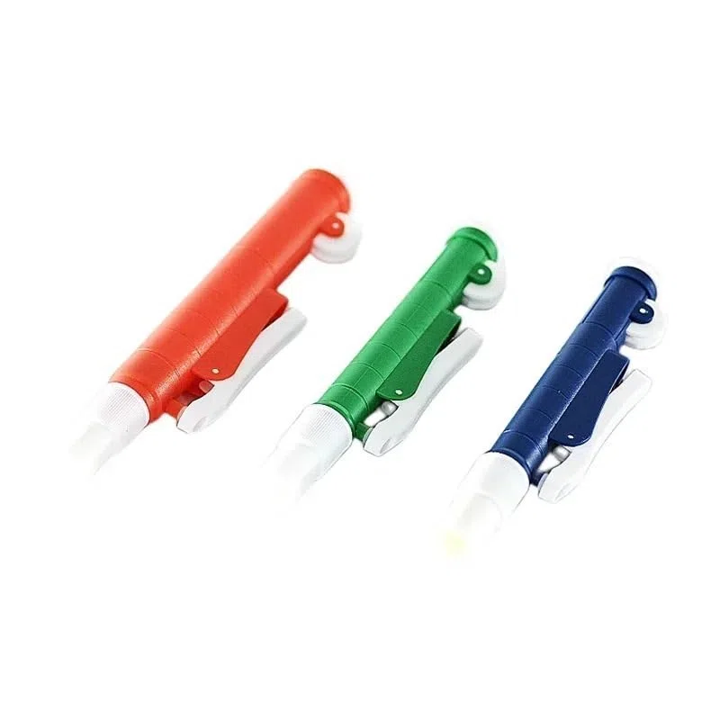 Pompa for pipette a rilascio rapido da 2 ml/10 ml/25 ml, manuale, da utilizzare con pipetta di trasferimento graduata(2ml)