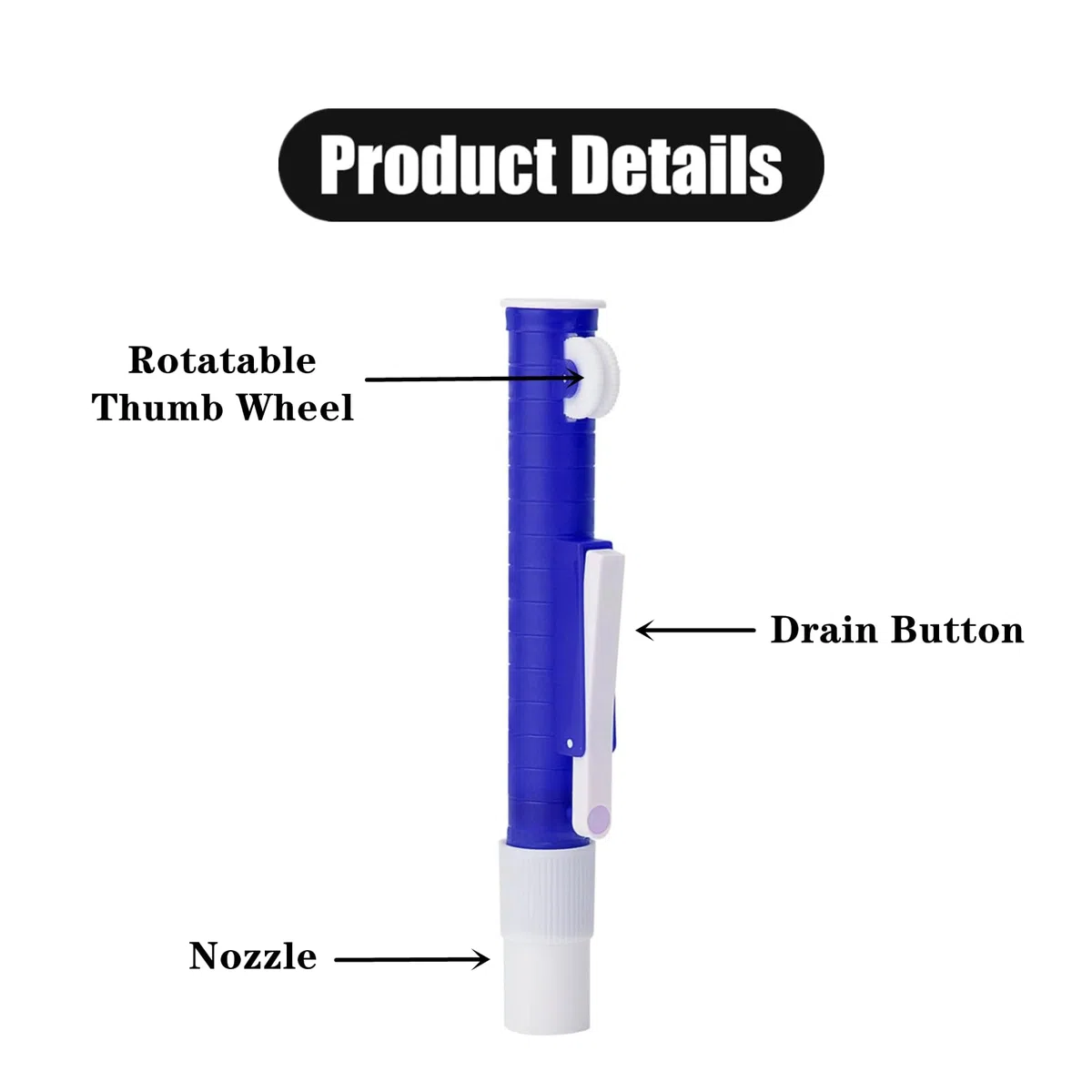3 pipette professionali in plastica, per ricerche di laboratorio (2 ml, blu, 10 ml, verde, 25 ml rosso)