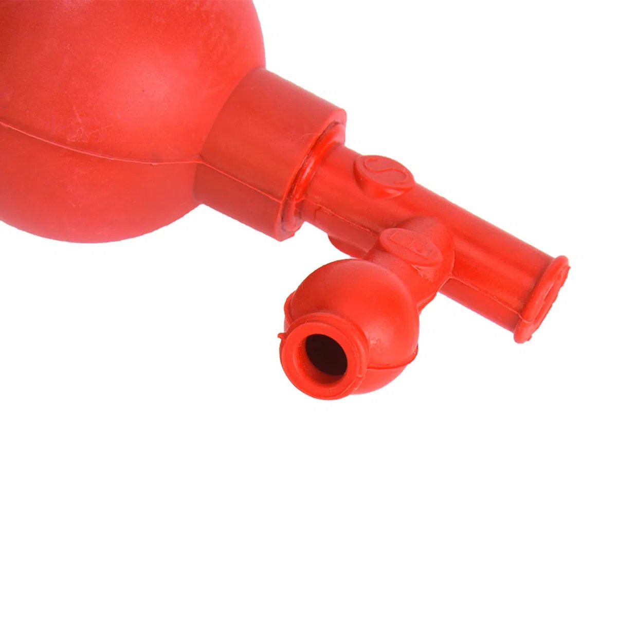 Riempitrice per Pipette, Pipetta di Aspirazione per Laboratorio Riempitrice con Pipetta Quantitativa per Pressione con 3 Valvole (Rosso)