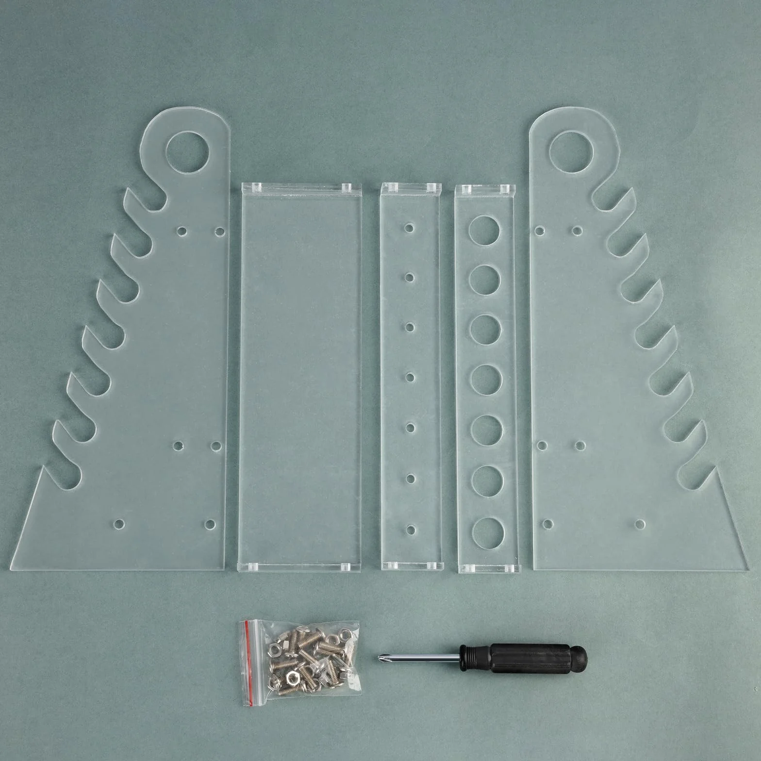 stonylab Porta Pipette da Laboratorio, Staccabile Plexiglass Pipetta Titolare Supporto per Pipette con Diametro Del Foro di 1,5 cm