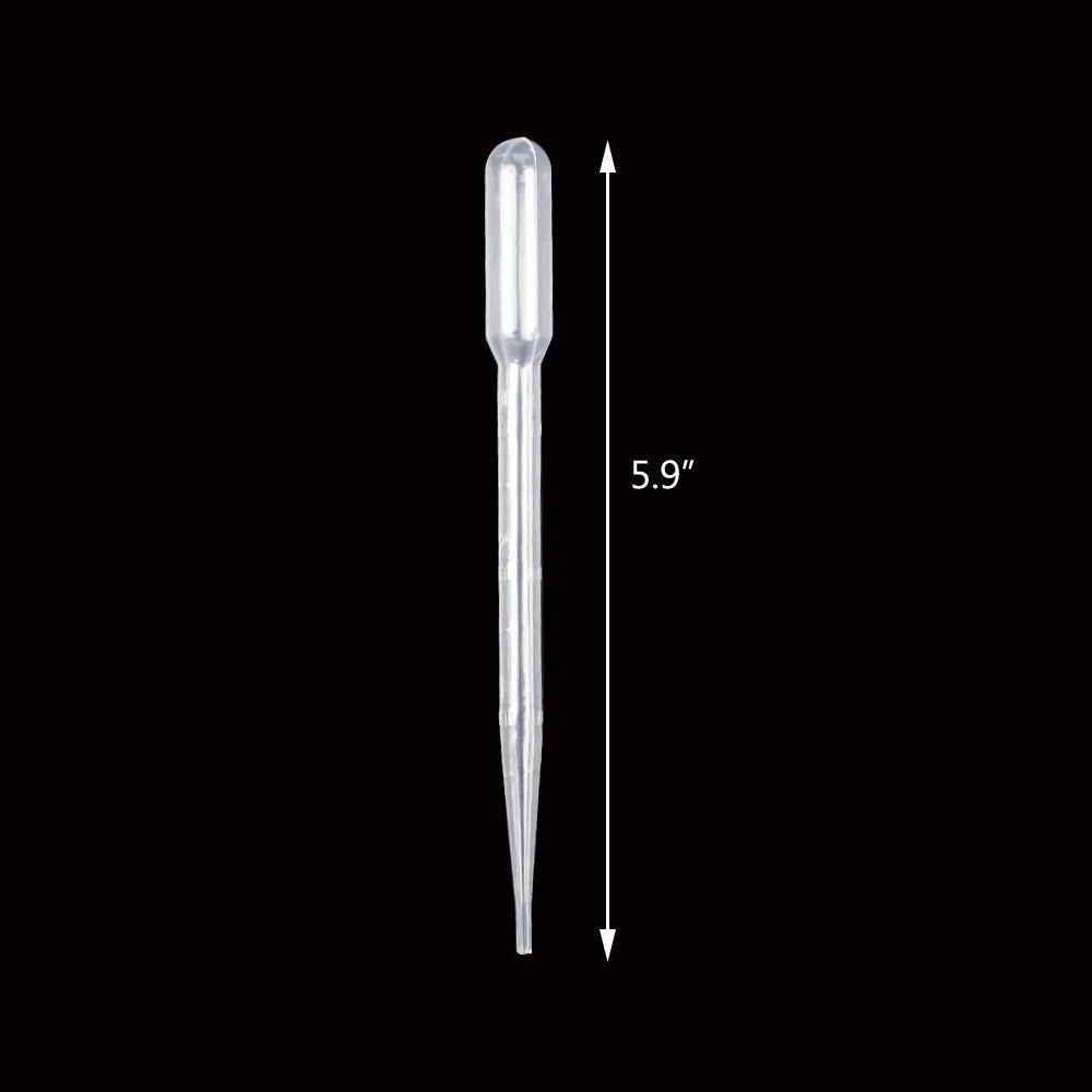 200 Pz 3 ML Monouso Plastica Transfer Pipettes Contagocce con Scala